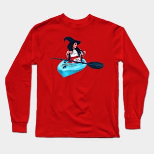 Paddleboarding Witch Long Sleeve T-Shirt